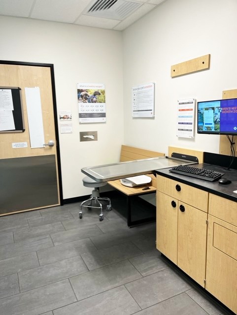The treatment room in the Coon Rapids hospital